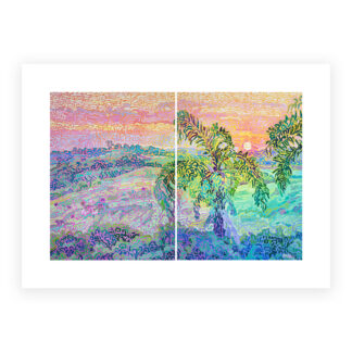 Palm Sunset Print