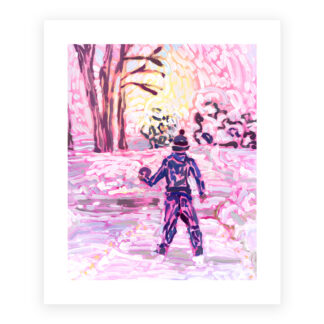 Snow Basketball Print