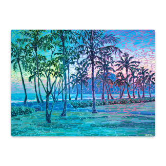 Coconut Trees at Dusk